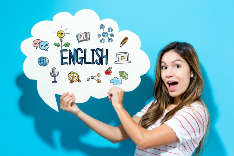 englisch lernen frau
