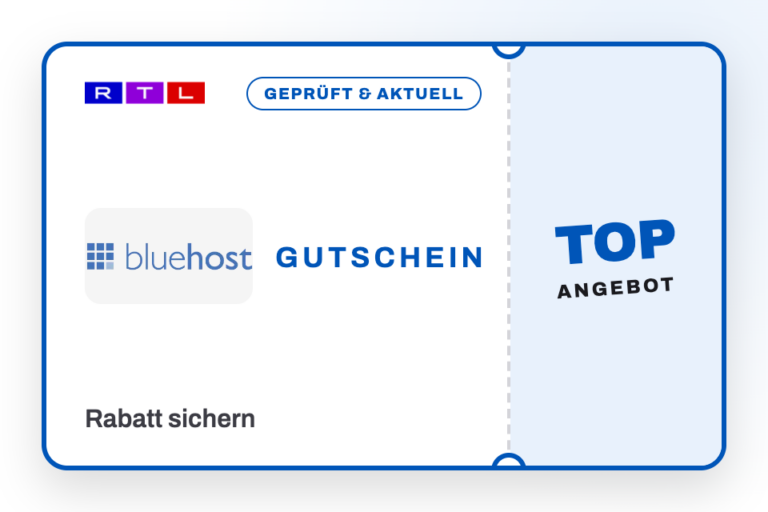 Gutschein Bluehost